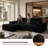 114'' L-Shaped Cloud Sectional Sofa with Chaise-1069440018