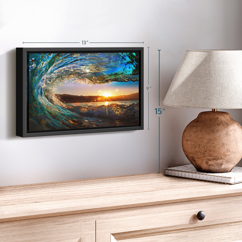 Ocean Wave Canvas Print, 9" H x 13" W