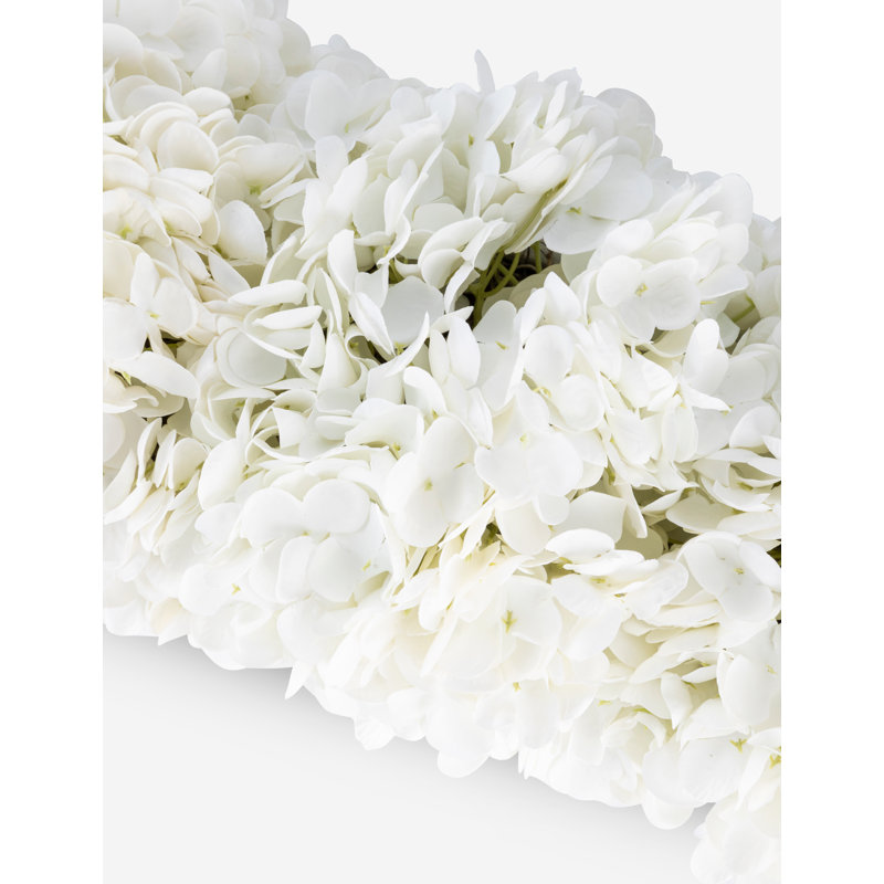 Cultivated Interiors Oblong Hydrangea Arrangement, White