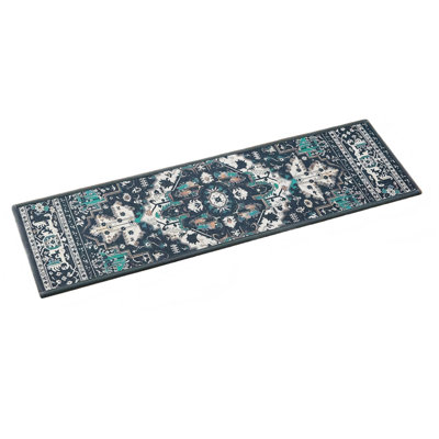 Tapis d'escalier antidérapant, paquet de 15 (bleu)