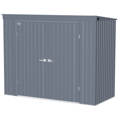 Elite Steel Storage Shed, 8X4, Anthracite