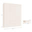 Rydar Modern minimalistic wardrobe with 3 doors and 2 drawers, push-to-open, engineered wood, beige, 169.2 cm W x 214.3 cm H x 60 cm D