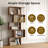 5-tier Geometric Bookcase, S-shaped Modern Bookshelf Set Of 2, 62.6" Tall Room Divider Book Shelf, Decorative Display Shelf-1967187259