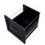 Bureau d'ordinateur à domicile avec huche, finition noire antique-933380348