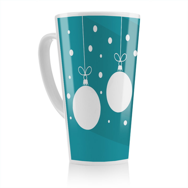 Christmas Baubles Dining Latte Mug
