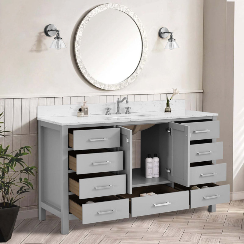 60'' Bathroom Vanity With Sink