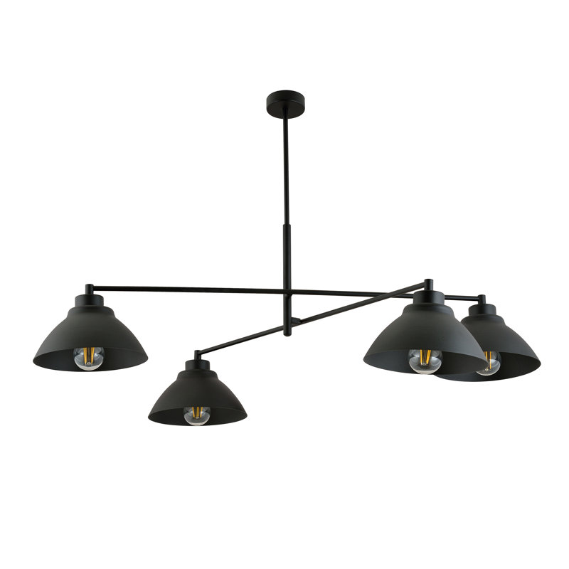 Kivin 4 - Light Unique/Statement Chandelier, Black