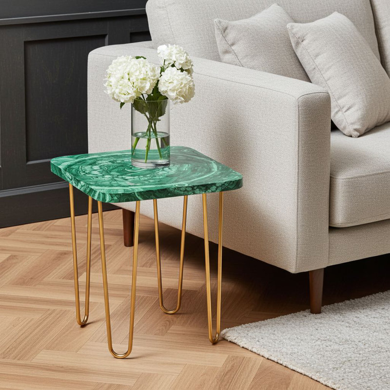 Légère Side Table, Amethyst, Black