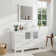 Karson 54'' Single Bathroom Vanity with Engineered Marble Top with Mirror