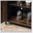 Industrial Buffet Cabinet with Adjustable Shelves – Steel Frame, Wood Grain Finish, Anti-Tip Design
