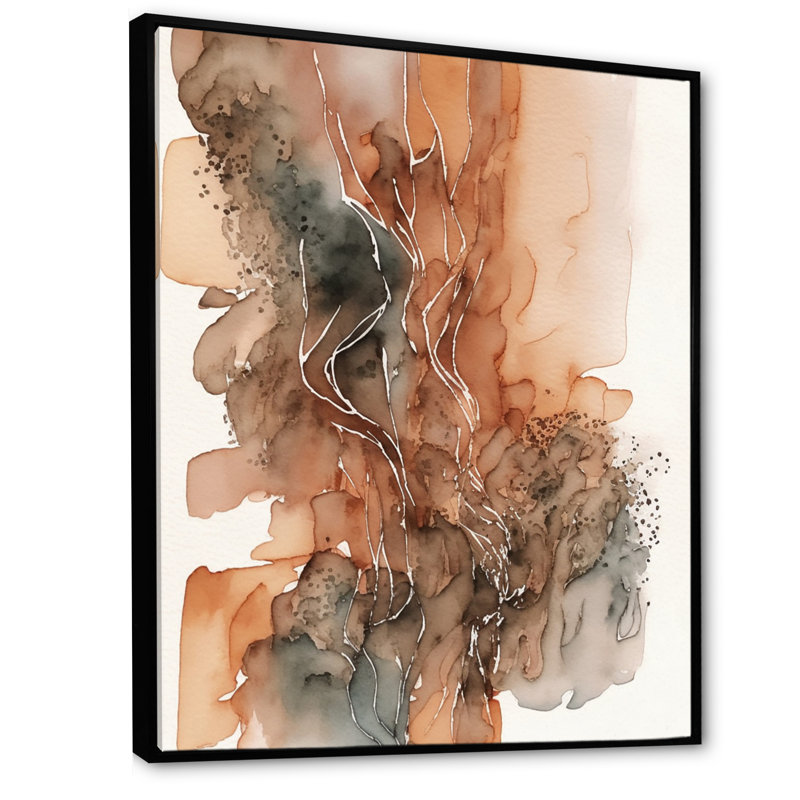 «Wanderings In Canyon Ridge IV», reproduction sur toile, L 30 po x H 40 po, Toile avec cadre flottant noir