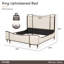 Camellia Field Upholstered Wingback Bed-551144635