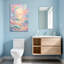 Abstrait tourbillonnant de vagues pastel sur toile-1927154884