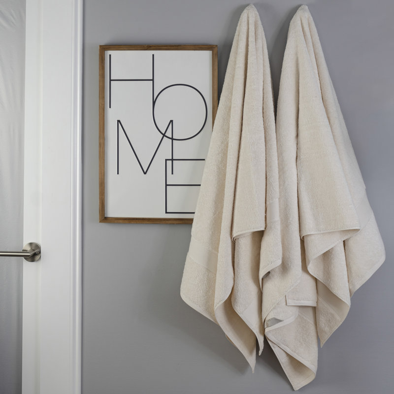 100% Cotton Plush Bath Sheet, Ivory