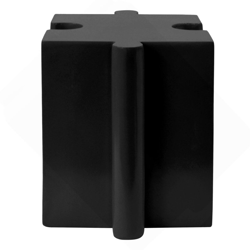 Puzzle Art Side Table, Modular Convex Edge MGO Table - Buy Singles Or Combine For Custom Layouts,  Indoor & Outdoor, Black