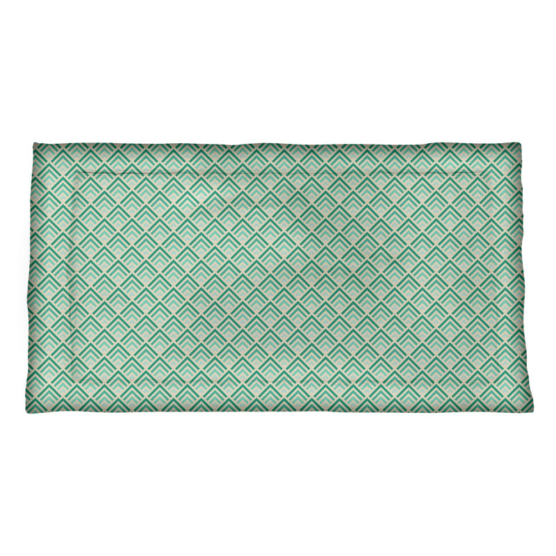 Taie décorative Katelyn Elizabeth, Microfibre, Très grand, Jaune / vert