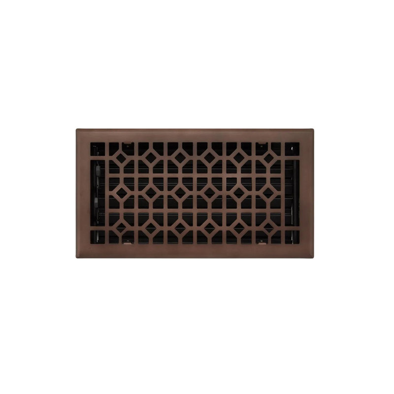 Registre de plancher en acier Appert, Bronze huilé, 6 po x 10 po