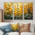 Toile naturelle avec cadre flottant