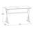 Modern Glass Top Writing Desk