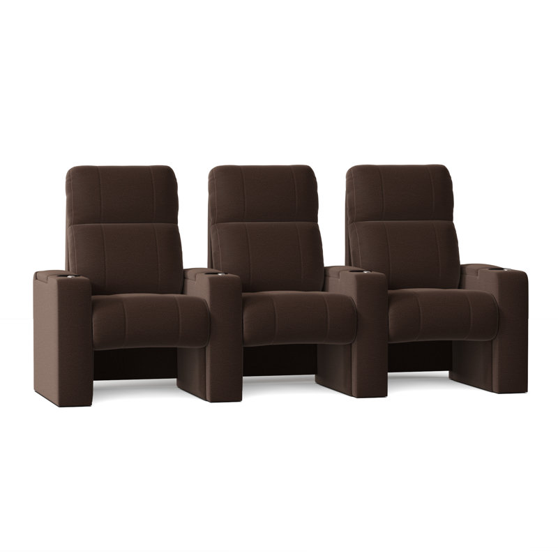 Canapé de cinéma maison Jet (rangée de 3), Acajou ultra
