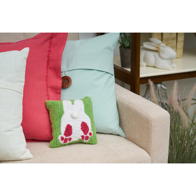 Sachso Bunny Bum Hooked Pillow