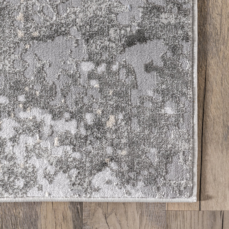 Chastin Modern Abstract Area Rug, Rectangle 5' x 8'