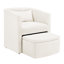 Fauteuil demi-tonneau avec repose-pieds -828744751