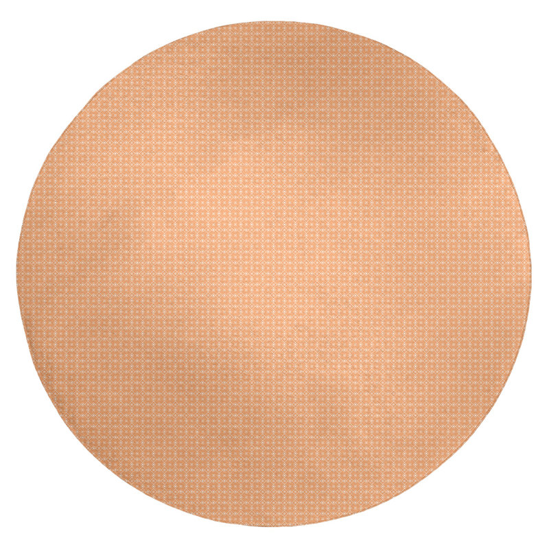 Tapis de zone orange napperon classic, Rond 5 pi