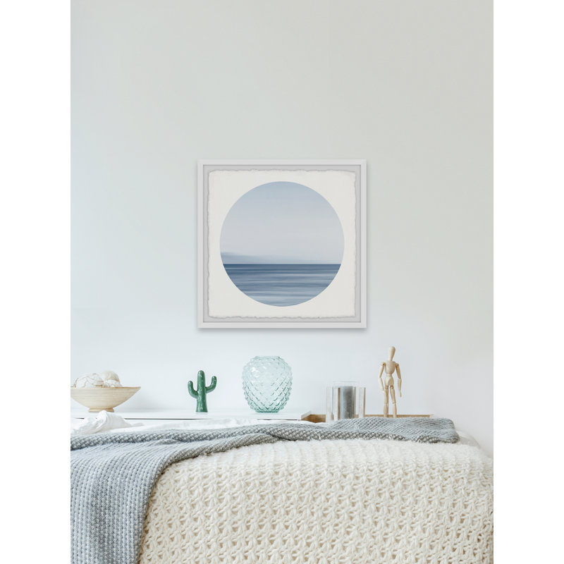 Calm Blue Ocean - peinture encadrée, H 24 po x l 24 po x 1,5 po