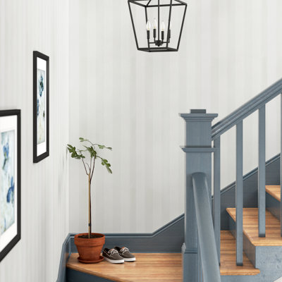 Silk Impressions Pre-Pasted Vinyl Striped Wallpaper Roll