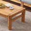 Table basse minimaliste en bois massif de style primitif