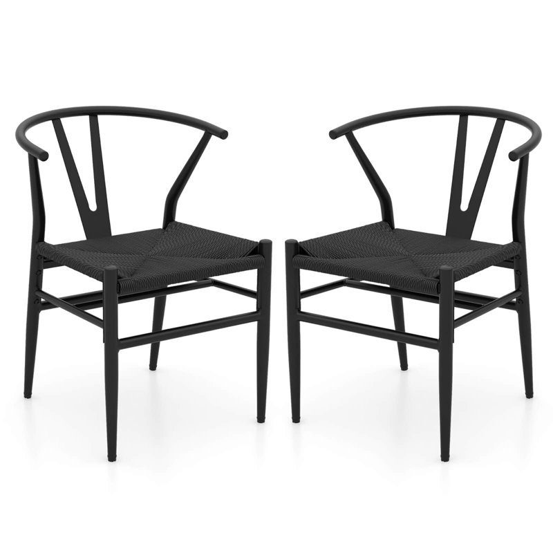 Fauteuils de cuisine Modern, 2, Noir