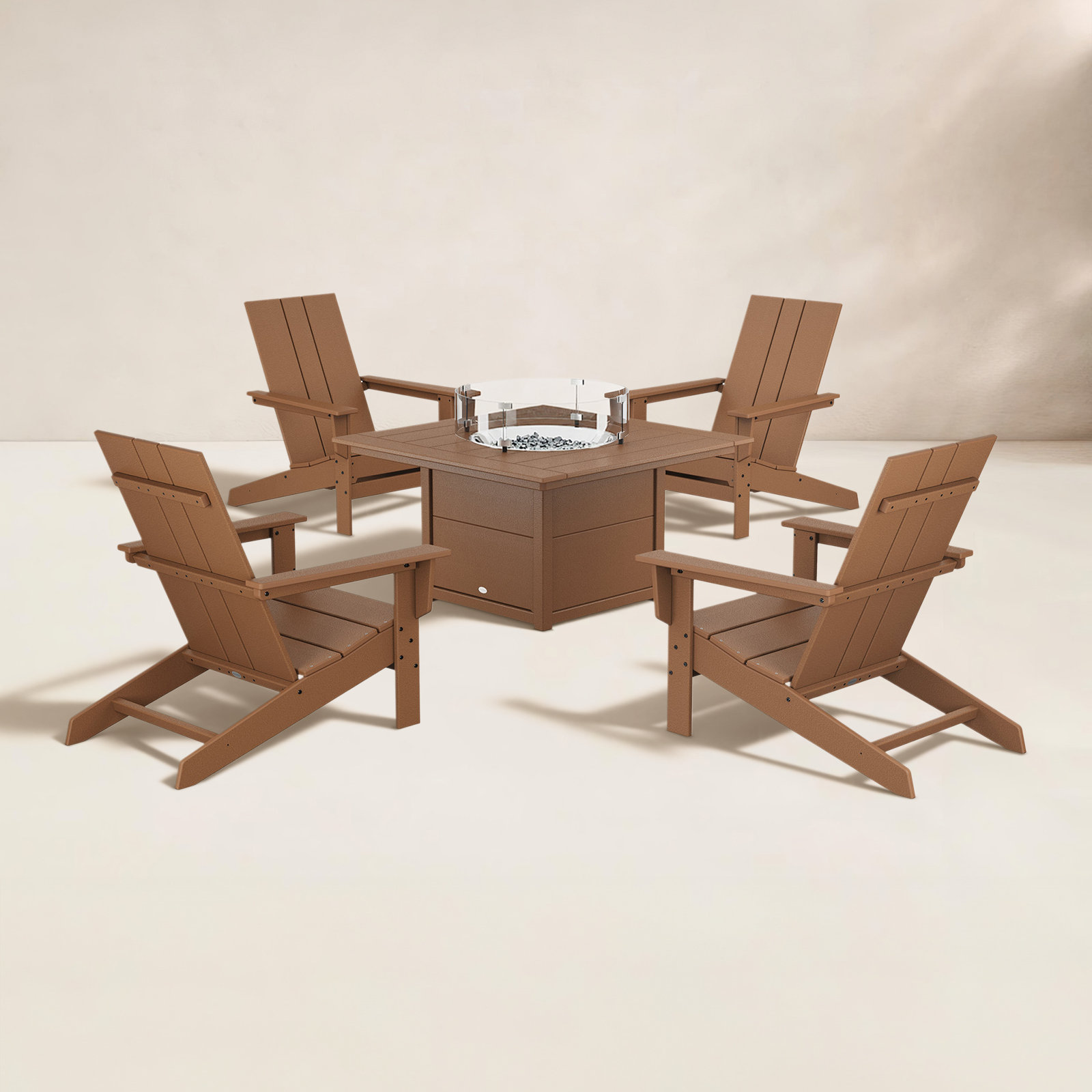 4-Person Patio Seating Group, Teak