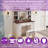 Large Farmhouse Vanity Desk with Sliding Mirror, Dimmable LED Lighting, Charging Station, and Storage Drawers