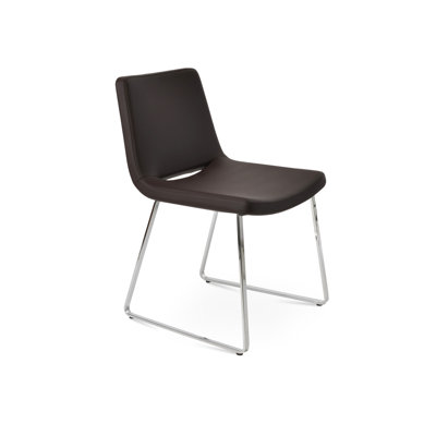 Roma Metal Solid Back Side Chair