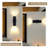 12"Outdoor Wall Sconces, Matte Black Rectangular Aluminum Waterproof Up Down Exterior Light, E26 Base(Set Of 2)-953968486