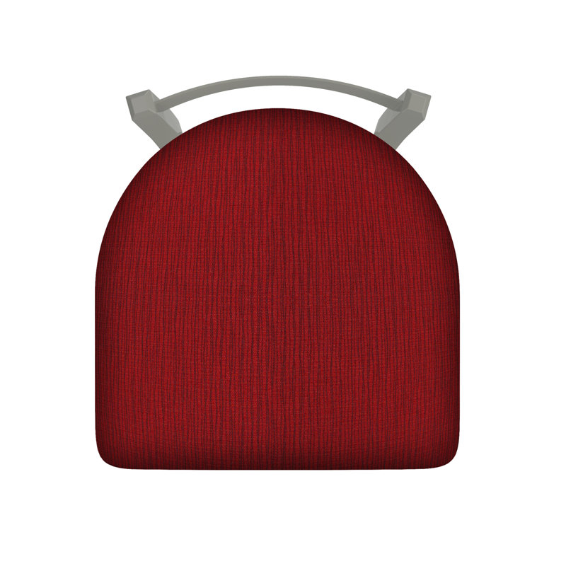 821 Catalina Low Back Swivel Bar Stool, Anodized Nickel, Counter Stool (25" Seat Height), Graph Ruby