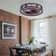 Evamae 5 - Blade Classical Elegant LED Caged Ceiling Fan with Light Kit and Remote Control