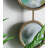 Iron Frame Vertical Round Mirror