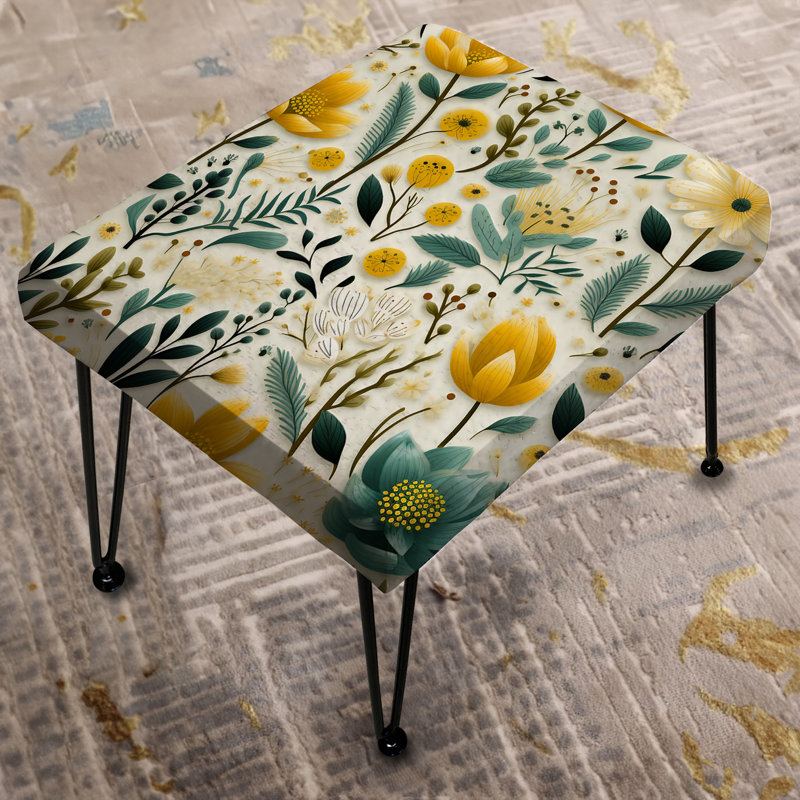 Boho Botanicals Boho Greens - Botanical Rectangle Ottoman