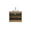Meuble-lavabo mural 24 po avec lavabo en céramique avec trois trous de robinet, grand meuble-lavabo flottant pour salle de bain moderne, lavabo une pièce sans drain, pré-assemblé-1052840930