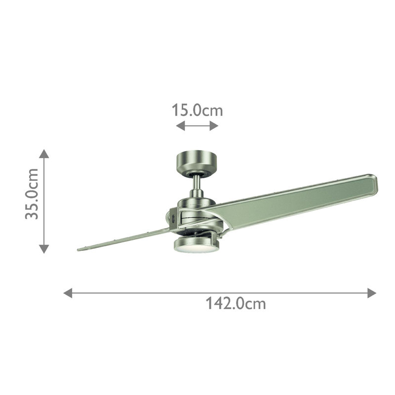 56cm Ceiling Fan with LED Lights