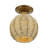 Aliane 1 Light Antique Gold Leaf Small Semi-flush-1228101012