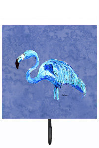 Porte-laisse flamant rose et crochet mural
