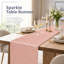 Chemin de table pailleté or rose 11,8 x 70,9 po