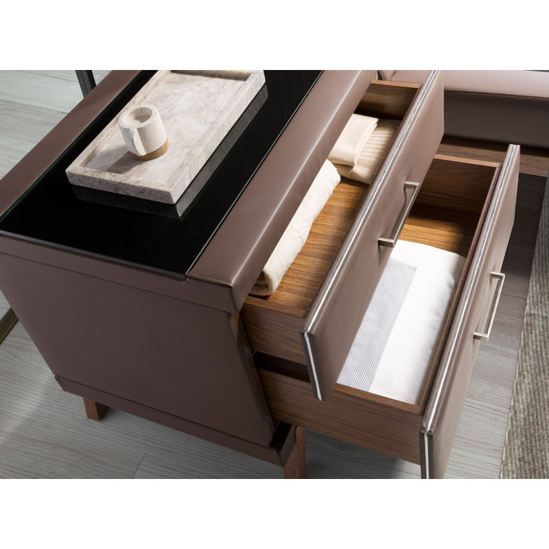 60cm W Manufactured Wood Bedside Table