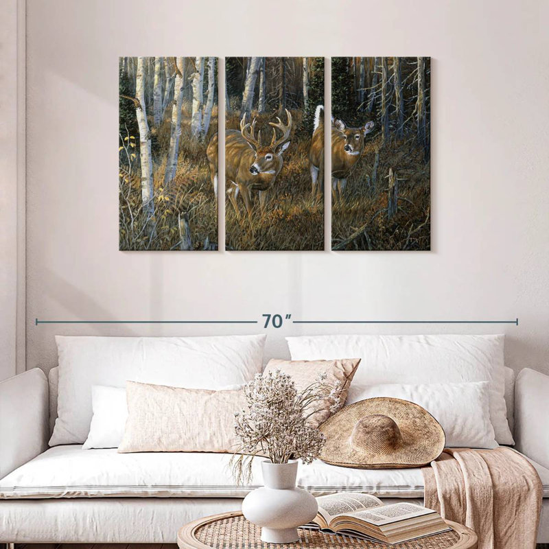Brampt November Instinct - Deer, 28" H x 45" W