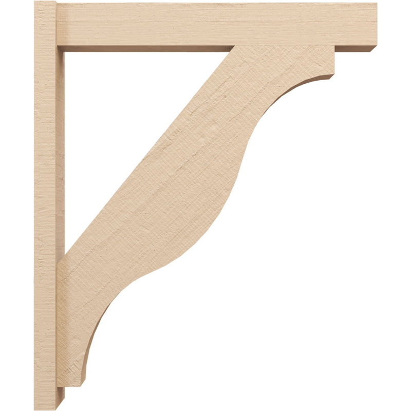 Bois de cèdre brut Funston Block TimberThane Perspector, brun clair apprêté, H 38 po x l 6 po x P 32 po