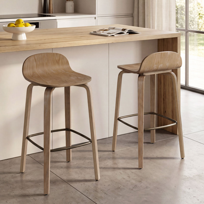 Tabouret de comptoir 27,16 po, Naturel