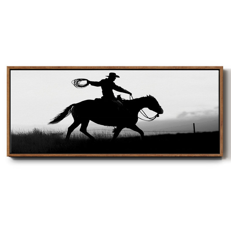 «Rope and Ride I», toile encadrée, H 20 po x l 50 po